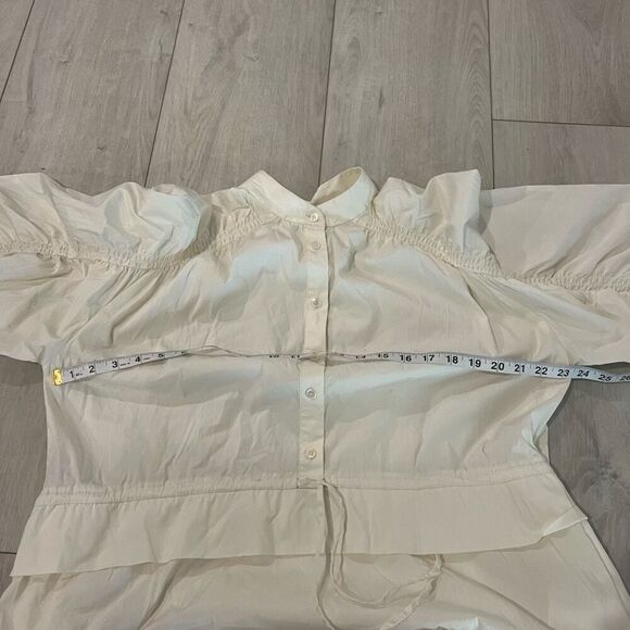 FRAME  RUCHED SLEEVE DRESS size L - Picture 3 of 9